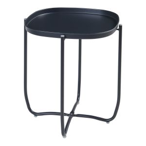 Mesa de centro consola lateral con tablero extraíble acero