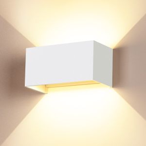 Aplique de pared interior y exterior impermeable regulable 24 w 3000 k