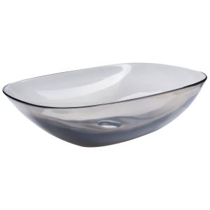 Lavabo sobre encimera moengo 54 x 36 cm solid surface negro