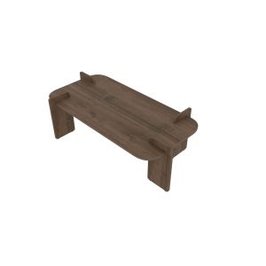Mesa de centro de madera <<lovge>> 120 x 60 x 35 cm - nogal