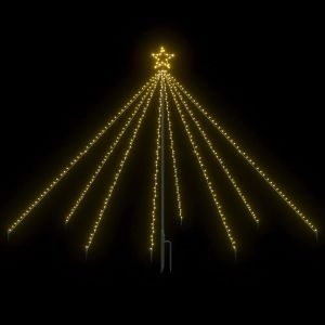 vidaXL luces de árbol cascada navidad interior exterior 400 LED 2,5 m