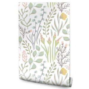 Papel Pintado Vlieseline Plantas Hojas Para Sala De Estar 53cm x 10m