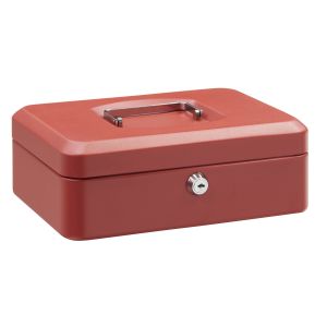 Arregui elegant c9234 caja caudales acero con bandeja, 25 cm ancho, rojo