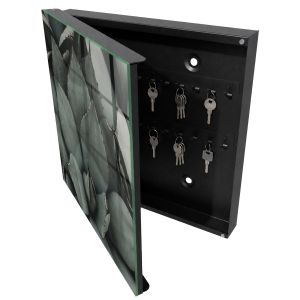 Caja para llaves 30x30x5 elegancia vegetal, apertura izquierda tulup