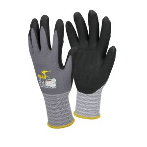 72 pares de guantes de trabajo talla 8-m gris negro ecd germany