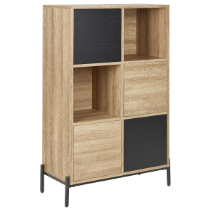 Estantería moines 135 cm marrón/negro