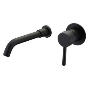 Grifo monomando lavabo empotrado brampton negro mate