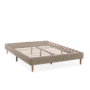 Base tapizada eris 160x200 cm color beige