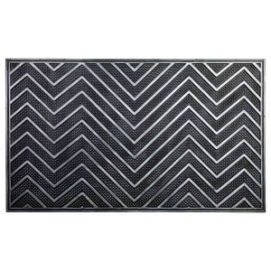 Felpudo de goma negro 45x75x0,7