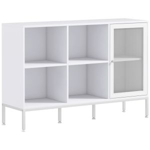Aparador de cocina 120x37x81.5 cm color blanco Homcom, hogar - cocina