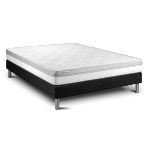 Conjunto vital relax 200 x 200 cm somier kit negro