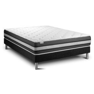 Conjunto vital spring zen 160 x 200 cm somier kit negro