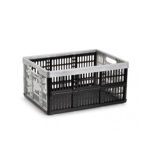 Caja plegable 32l 48x35x23 cm plata