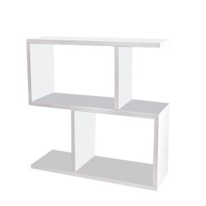 Mesa auxiliar de madera "life" - 60 x 20 x 60 cm - blanco