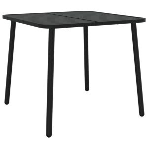 vidaXL mesa de jardín acero gris antracita 80x80x71 cm