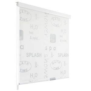 vidaXL persiana enrollable de ducha splash 120x240 cm