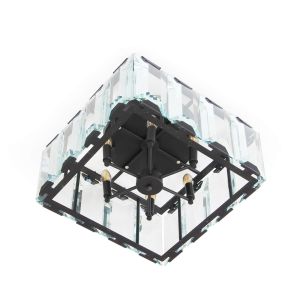 Lámpara de techo plafón crys 7  azabak - 60 w - negro - metal - 6 x e14