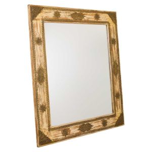 Espejo de madera marrón 109x3x125