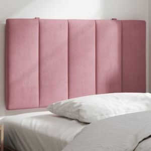 Cabecero de cama acolchado terciopelo rosa 80 cm eso3232