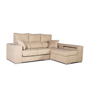Sofa chaise longue marbella beige derecha