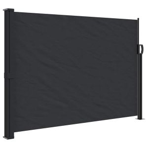 vidaXL toldo lateral retráctil negro 140x600 cm