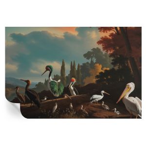 Murales autoadhesivos pájaros pintorescos 104x152 tulup