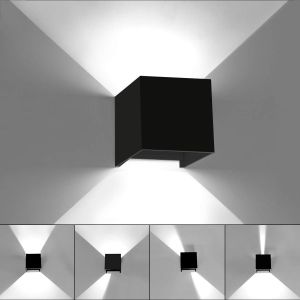 Aplique de pared interior y exterior impermeable regulable up/down 6 w