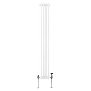 Radiador tradicional vertical de 2 columnas - 1800x 202mm - blanco