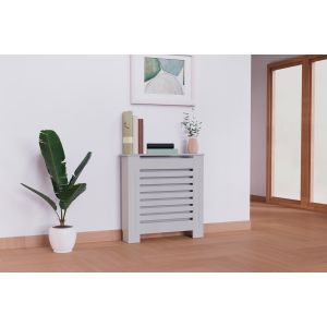 Cubre radiador de madera lancaster gris - 78 cm - moonia