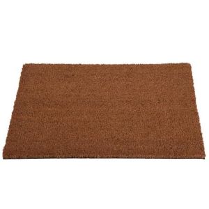 Felpudo| 100% fibra coco| base goma antideslizante| liso| 50x90cm