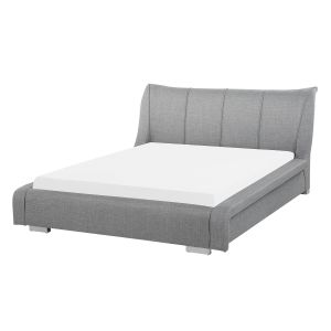 Cama tela nantes 140 x 200 cm gris claro