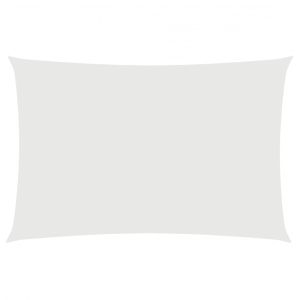 vidaXL toldo de vela rectangular tela oxford blanco 2x4 m
