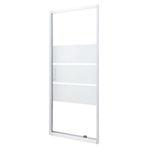 Ondee - mampara missi, puerta abatible. 80x185x0,4cm - vidrio templado
