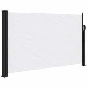 vidaXL toldo lateral retráctil blanco 117x300 cm