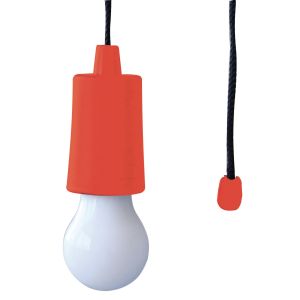 RETRO : Bombilla LED portátil con interruptor de cadena - color rojo