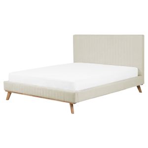 Cama chenilla talence 160 x 200 cm beige claro
