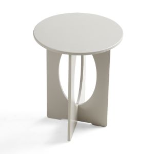 Mesa auxiliar podeldsvin 49xø40 cm redondo color camello [en.casa]