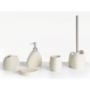 Conjunto de 5 accesorios de baño coata beige claro