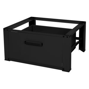 Base para lavadora con caj�n 63x54cm acero negro