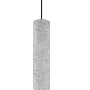 Lámpara coLGante luvo 1 gris concreto 8x105x8cm