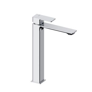 Grifo monomando alto para lavabo cubo 2 colores