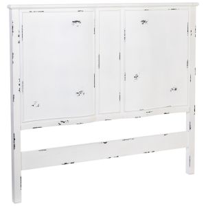 Cabecero de cama de madera blanco 150x6x130h cm
