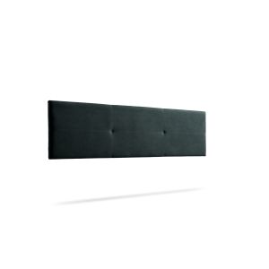 Cabecero tapizado alma acualine 160x50x5 cm - negro - moonia