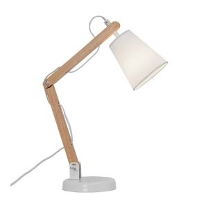 Lampara escritorio truman blanco  40cm