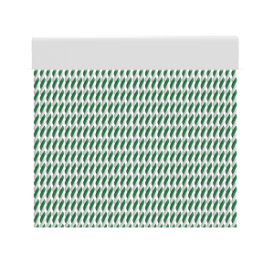 Cortina para puertas de PVC cabo blanco con verde / 120 x 220