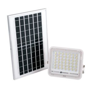 Proyector LED solar 40w 6500k panel: 6v/8w batería: 3,2v/5000mah control r