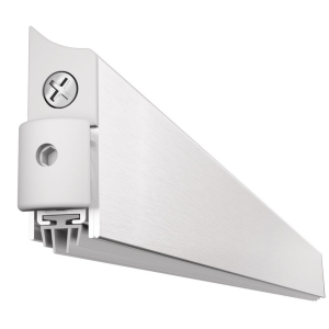 Burlete automatico sobreponer aplique  830 mm plata