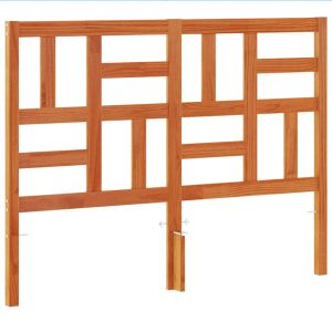 vidaXL cabecero de cama madera maciza de pino marrón cera 135 cm