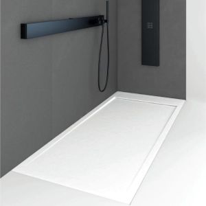 Plato de ducha resina quore blanco  90x180cm