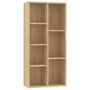 vidaXL estantería madera contrachapada color roble sonoma 50x25x106cm